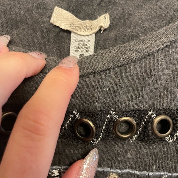ECOTE crop top with metal eyelets from UO - Picture 4 of 5